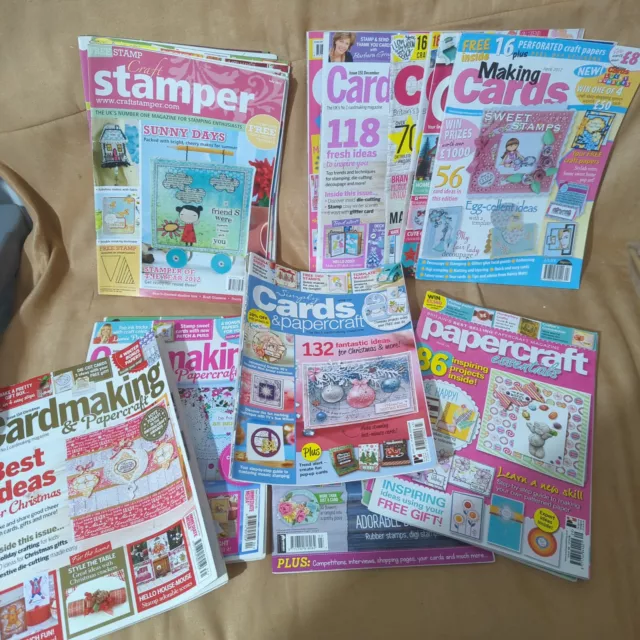 Kartenherstellung und Papierhandwerk Zeitschriften ×19