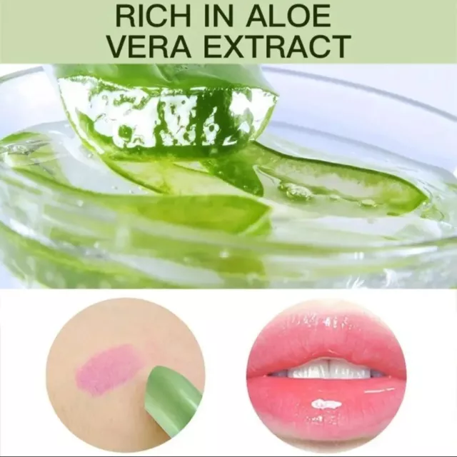 Aloe Vera Lippenstift Lippenbalsam  LongLasting Magischer Lippenstift hält Lange