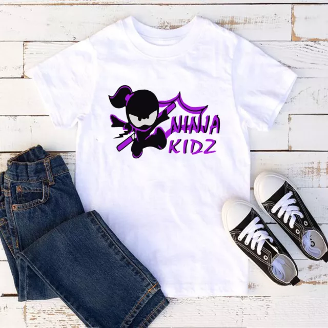 Ninja Kidz Kids T-Shirt Spyja Spy YouTuber YouTube Tee Top Childrens Girls Gift