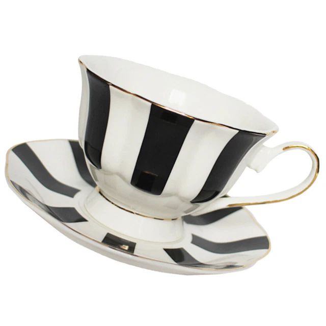 Tee Tassen und Untertassen Set: Vintage Tee Tasse Cappuccino Tassen Britische