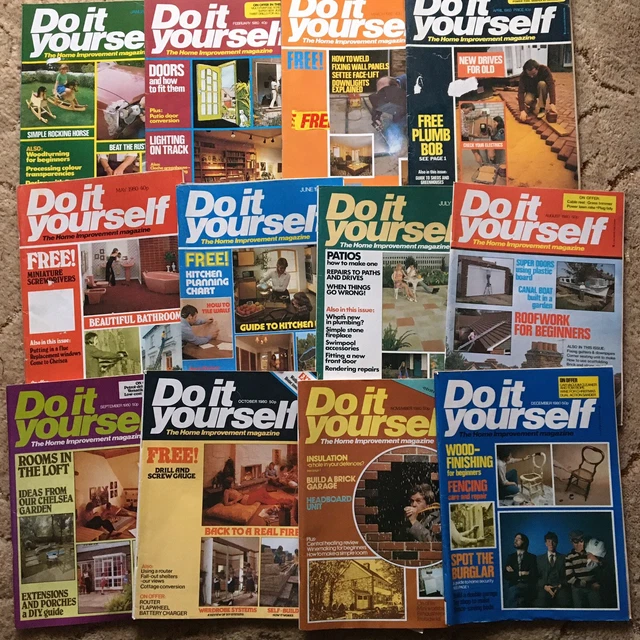 DO IT YOURSELF Magazines 1969 Full Set (12 Copies) Vintage Great