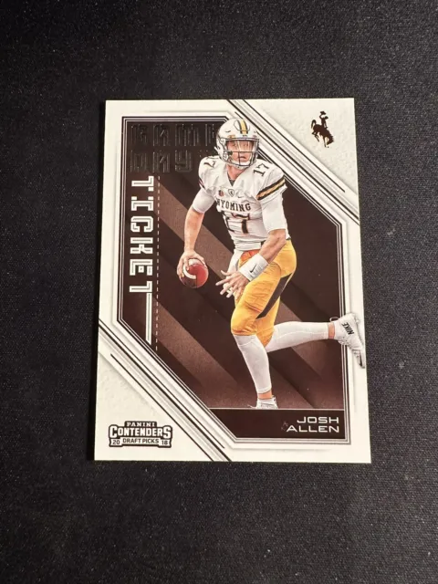 2018 Panini Contenders Draft Picks Game Day Tickets Josh Allen #3 Rookie RC