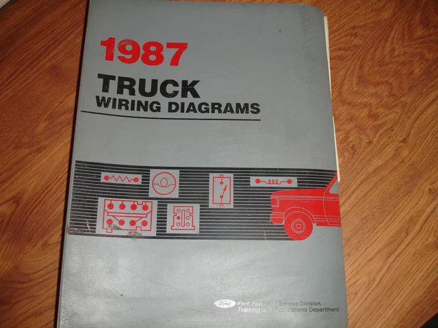 1987 FORD FULL-SIZED BRONCO Electrical WIRING DIAGRAMS SCHEMATIC Manual