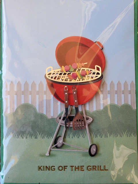 Burgoyne Father's Day Card  Handmade King of the Grill Papyrus-Quality - NIP