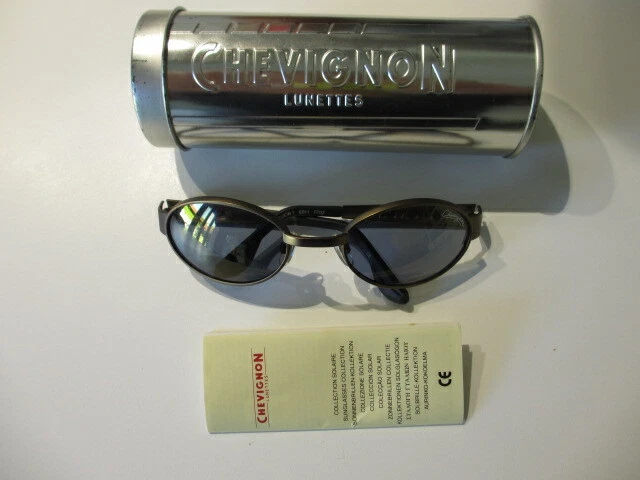 Chevignon LUNETTES DE SOLEIL HOMME FEMME COCOON 1 D061 NOIR OVALE VINTAGE
