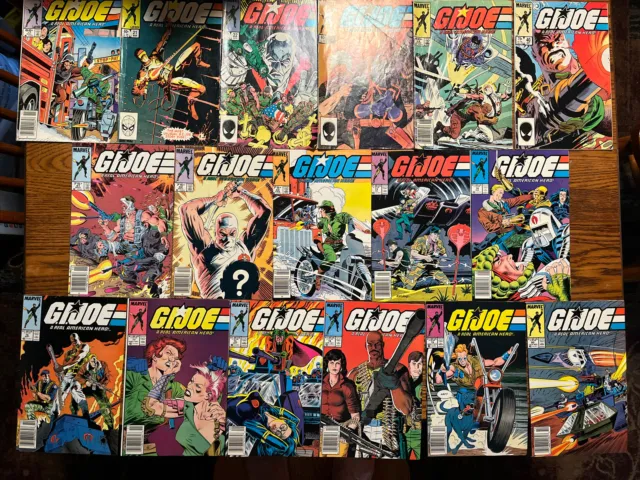 Gi Joe 80’s Marvel Comic Lot Of 17 Issues # 17 21 - 24 41 - 42 44 73 - 80
