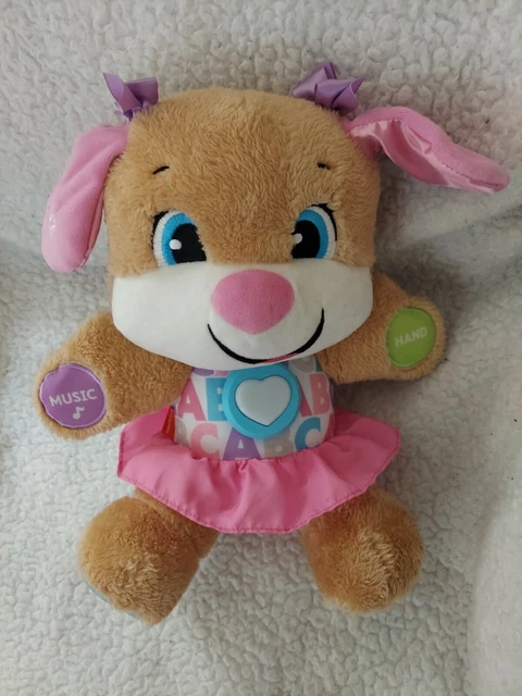 Fisher-Price Laugh & Learn Baby & Toddler Toy Smart Stages Puppy Interactive Plush Dog