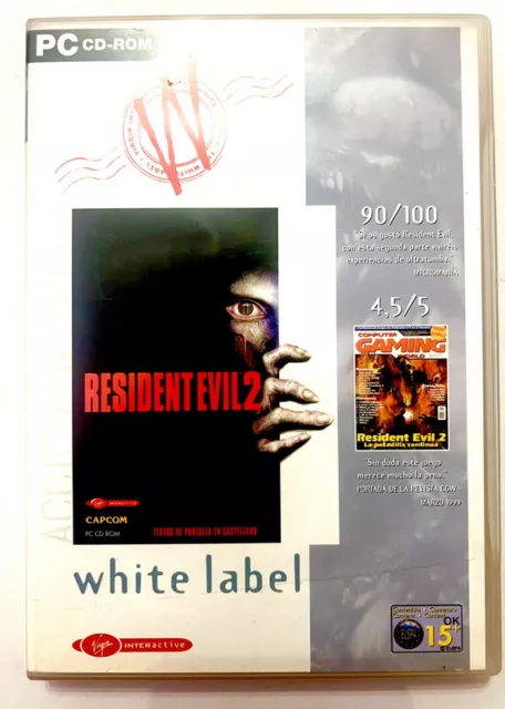 Resident Evil 2 White Label Pc-Cd Rom Completo Perfecto Estado