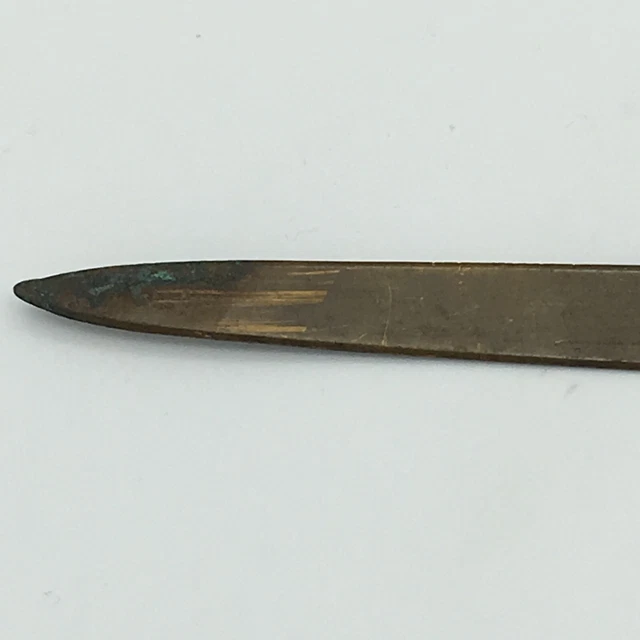 Brass 1920 Stephenson & Bro Coal Merchants Letter Opener Mining 50th Anniversary 9