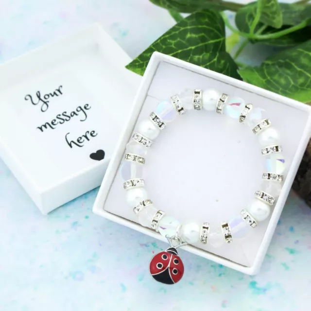 Ladybird Bracelet, Gifts For Girls, Kid's Jewellery, Cute Jewellery, Bug Gift