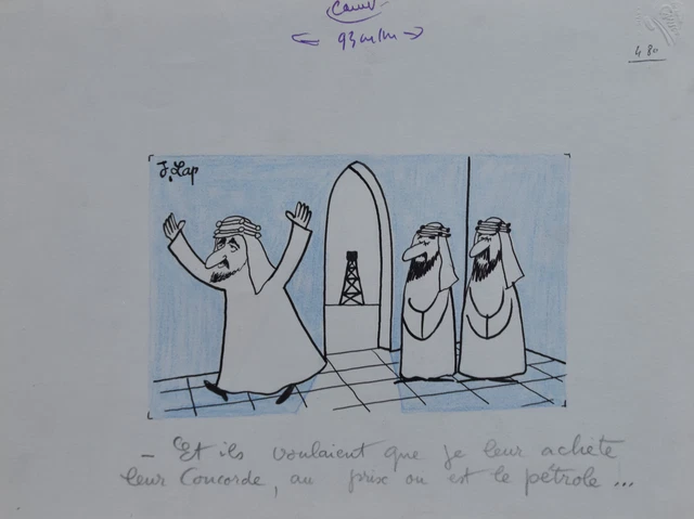 Dessin Original Jacques Laplaine (1921-1987) - « Canard Enchaîné » N°03, Feutre