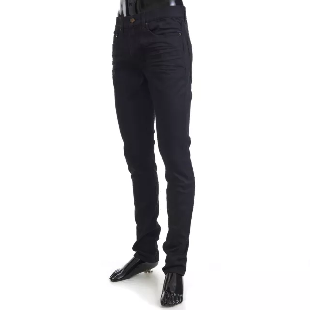 SAINT LAURENT 760$ Skinny Jeans - Used Black Denim, Low Rise, Five Pocket 2