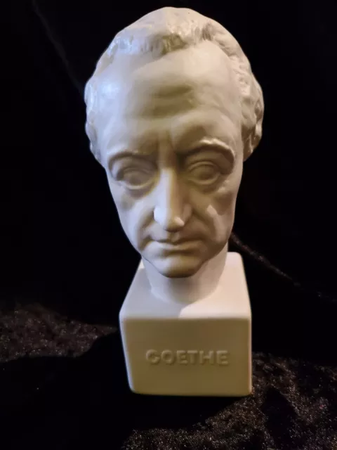 Rosenthal Porzellan Büste Goethe, 20x10cm, signiert F. Rogge