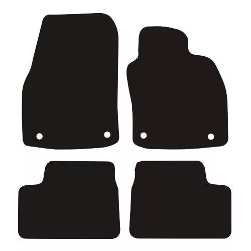 Vauxhall Astra H MK5 2004 - 2010 Tailored Black Car Floor Mats Carpets 4pc Set