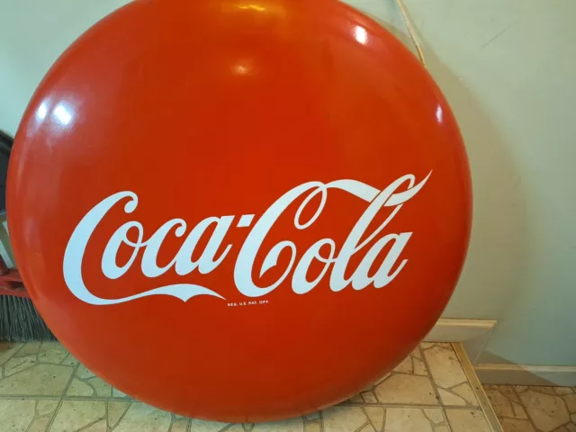 Original Coca-Cola button sign,