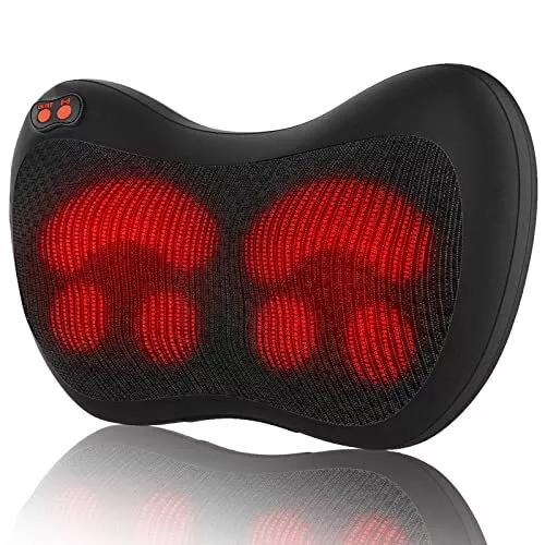 iKristin Back Neck Massager, Shiatsu Lower Back Massager Neck Massage Pillow wit