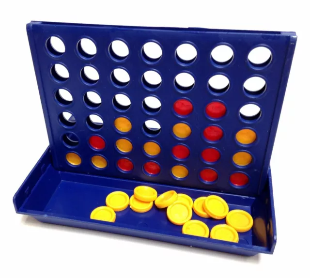 Connect 4 In A Row Four In A Line Board Game Family Fun Match 4 Raw - Mini Size