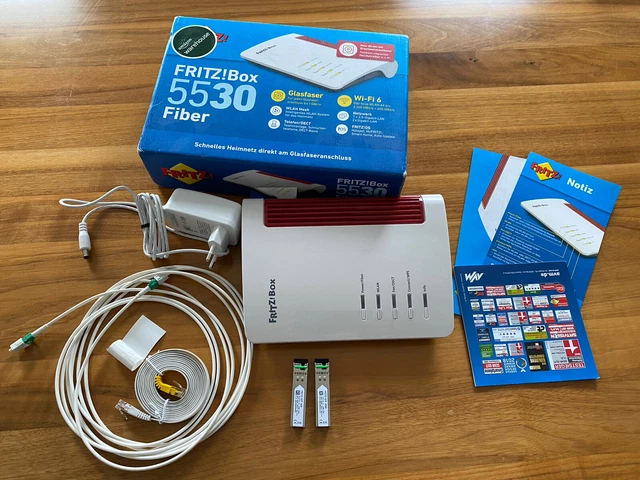 AVM FRITZ!BOX 5530 Fiber Glasfaser-Power Wi-Fi 6 bis zu 1.000 MBit/s ...