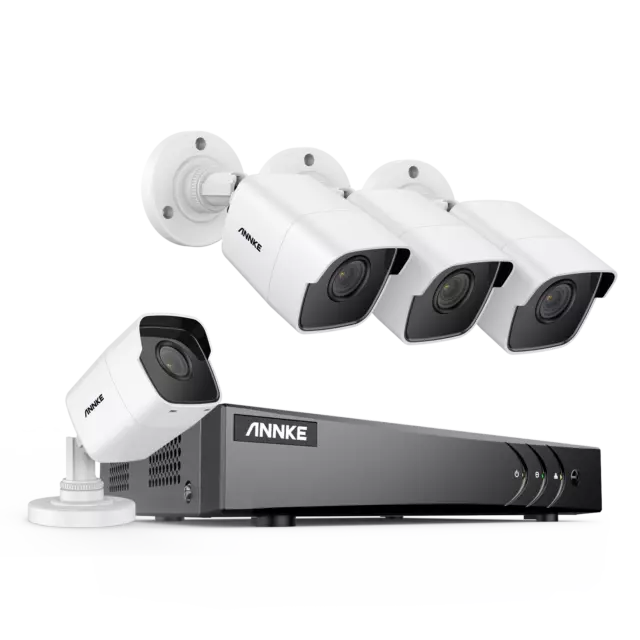 ANNKE 5MP 8CH 5IN1 DVR AI Überwachungskamera Set Außenkameras Nachtsicht H.265+