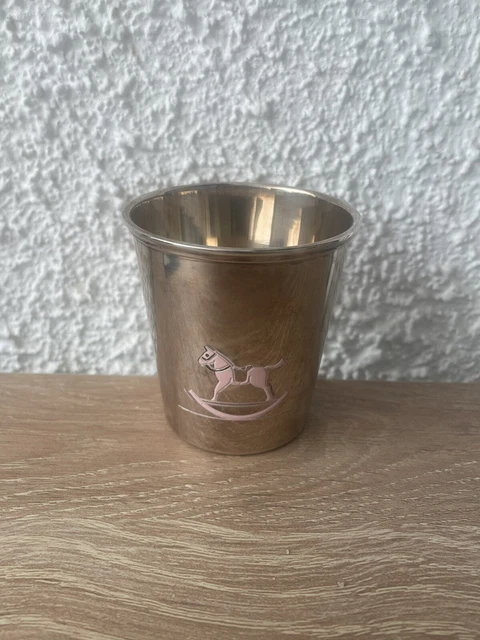 Timbale Baptême Halphen Christofle Métal Argenté Poinçon D'o Reims 51100