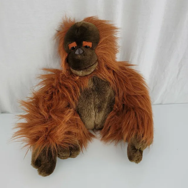 Chosun International Orangutan Realistic Monkey Stuffed Animal Plush 14" HTF