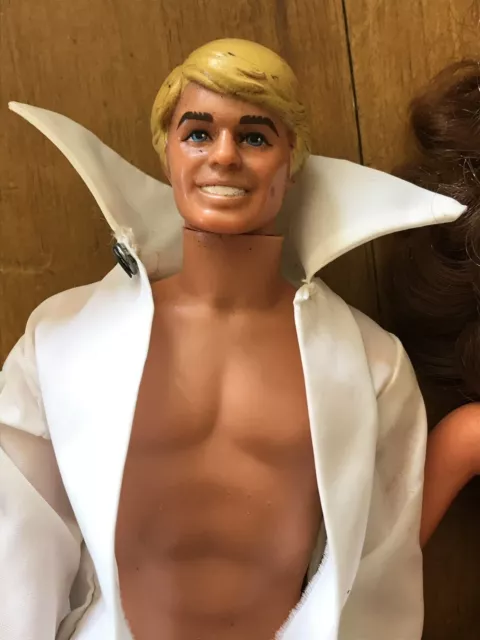 Mattel Ken Doll 1968 Stamp With Some Assorted Barbie Sized Clothing