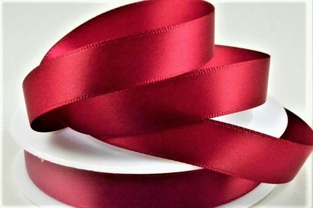 Eichenholz doppelseitiger Satin 10 mm x 25m burgundisch