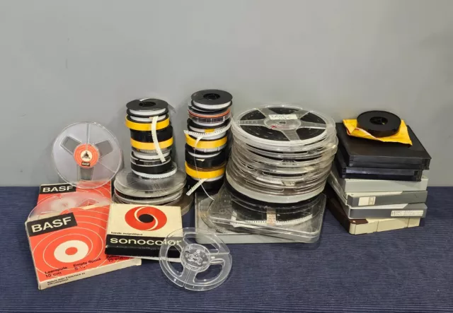 Lot + de 40 Bandes Magnétiques Bobines de Film Super 8 Divers Voyages et Autres