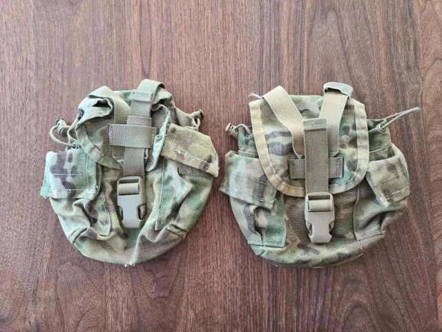 2 USGI OCP Multicam Molle II 1 QT General Purpose Canteen Pouch  GC
