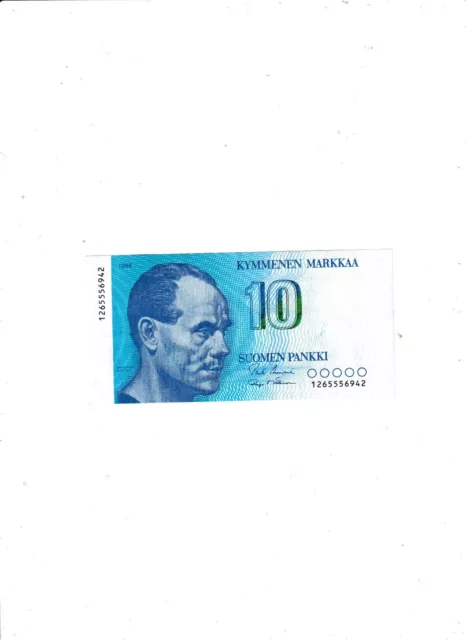 Finland  10  Markkaa  1986