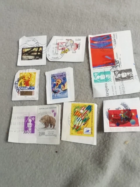 Lot TimbresFrance Oblitérés Cachets Ronds