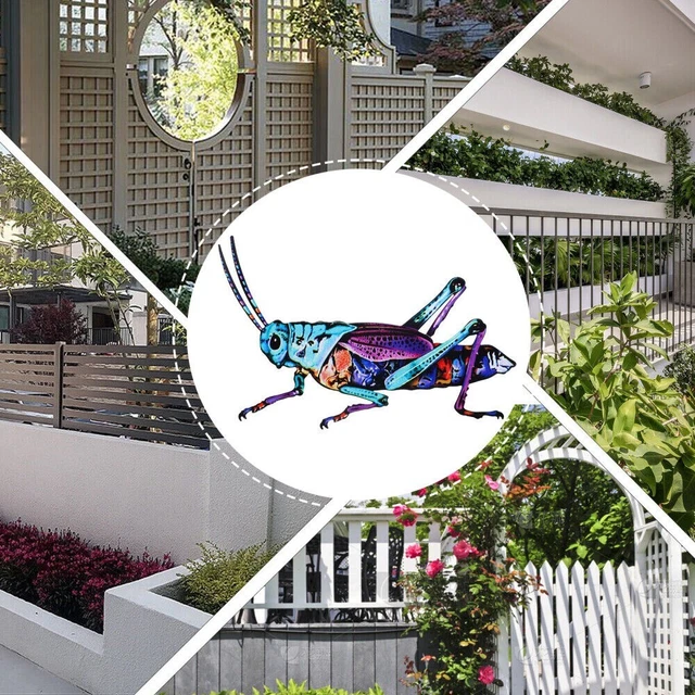 Iron Crafts Grasshopper decoration Beetle Garden Decoration  Outdoor