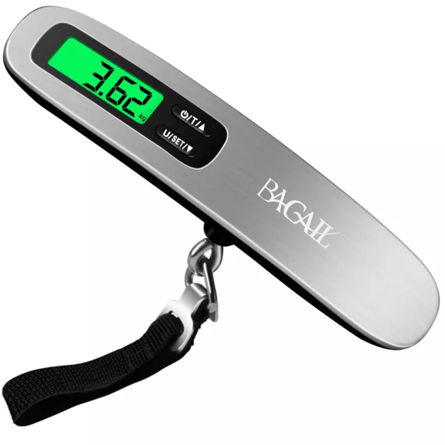 Digital Luggage Scale, Hanging Baggage Scale with Backlit LCD Display, Travel...