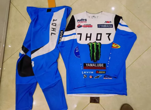 Thor Mx 2024 Yamaha Monster Racing Motocross Offroad Gear Set Jersey Pants Combo