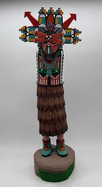 M. Youvella Kachina "Shalako Taka" 13.5" tall - First Mesa Polacca, AZ