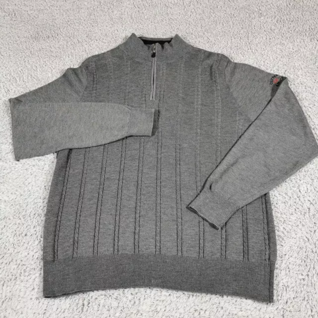 CUTTER BUCK Mens 1 4 Zipped Long Sleeve Golf Jumper XL Navy 12.99 PicClick UK