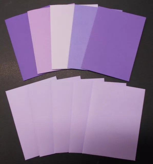 CREATE YOUR OWN CARD ~ LILAC/PURPLE ~ 5 Handmade Cards & Envelopes