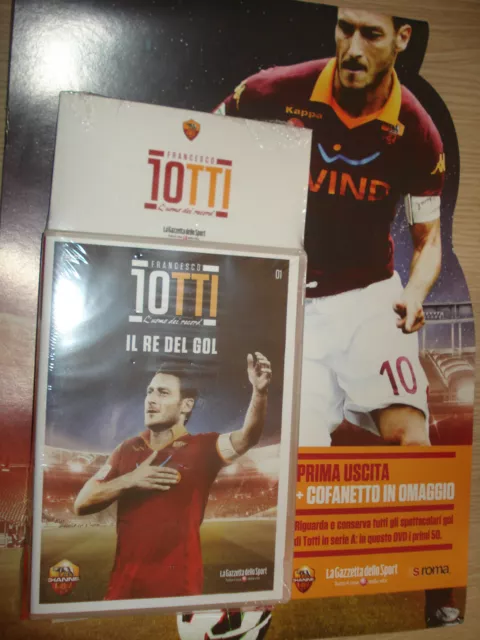 DVD N°1 + Boîte Francesco Totti L'Homme Des Record Il Re Del Gol As Roma