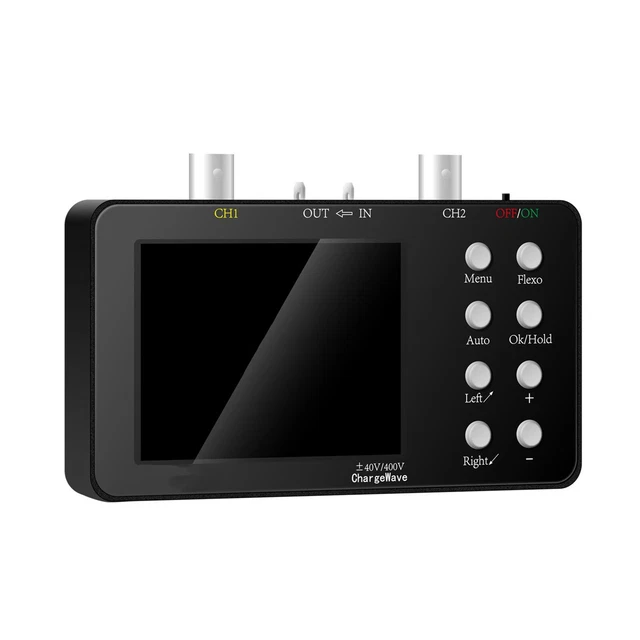 COMPACT DUAL CHANNEL Oscilloscope with USB Cable and High Voltage Probe ...
