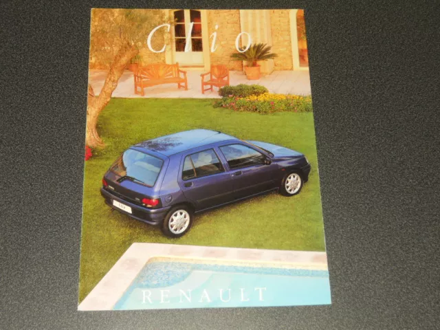 RENAULT CLIO brochure catalogue documentation prospectus - édition 06/1995