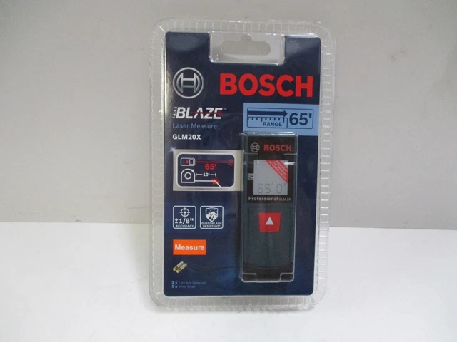 BOSCH Blaze GLM20X  65ft Laser Measure BAND NEW SEALED