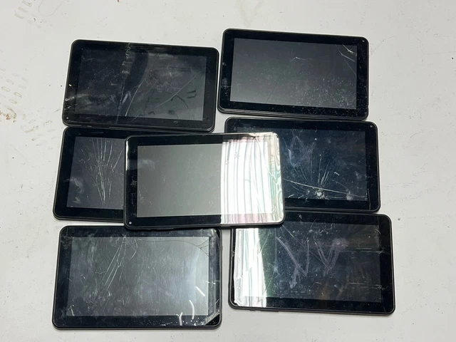 Lot of 7 AS IS DoPo M975 9" Android Tablet Wi-Fi Double Power  For Repair