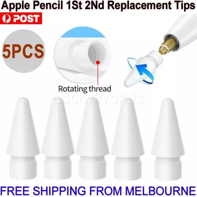 5PCS Apple Pencil Replacement Tip for 1St 2Nd Generation Extra Nibs Nib