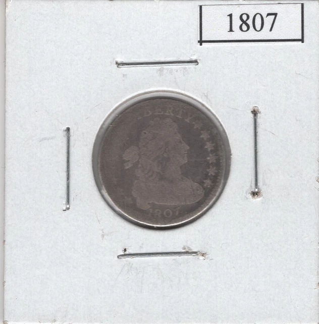 1807 DRAPED BUST DIME VG Nice!