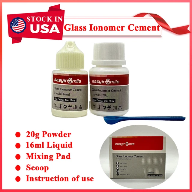 PERMANENT DENTAL CEMENT Glass Ionomer Crown Bridge Veneer Luting