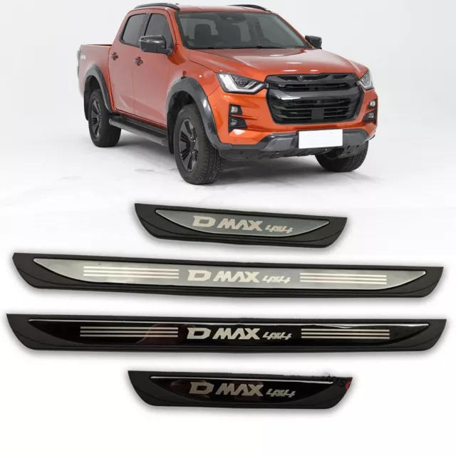 For Isuzu D-MAX 2023 Accessories Car Door Sill Protector Cover Trim Strip Guard