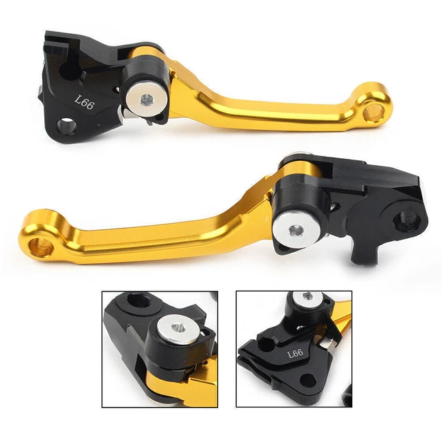 CNC Clutch Brake Levers Pivot For Yamaha YZ250X 2016-2022/YZ125X 2017-2022 Gold