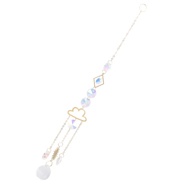 Ciondolo Catturatore Sole Lega Appeso Creatore Arcobaleno Prisma Finestra Cristallo