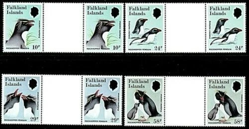 Falklandinseln 1986 Pinguine Gutter Paar MNH Polar Vögel