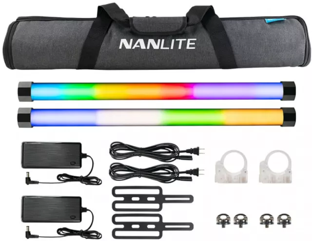 Nanlite 2er Pavotube II 15X DUAL KIT Licht Studio LED Tube Leuchte Dauerlicht